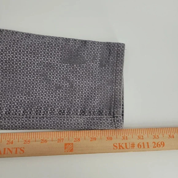 Prana Skinny Pants Womens Size 6/28 Gray Geometric Pattern Organic Cotton Blend - Picture 6 of 7